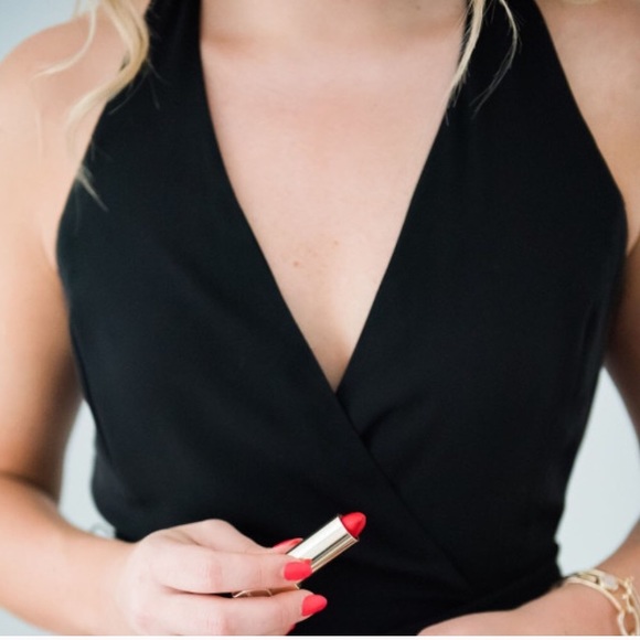 Halter ultra mini little black romper - Picture 2 of 2